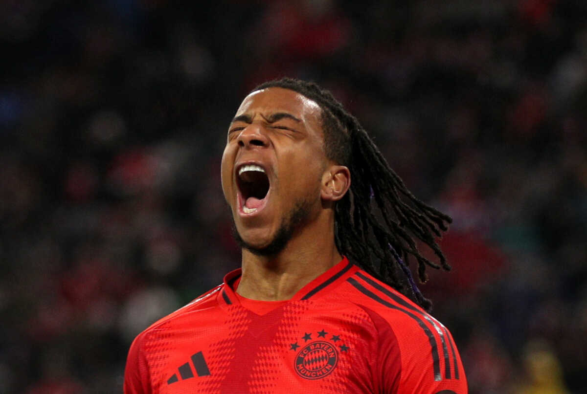 Soccer Football - Bundesliga - Bayern Munich v FC Augsburg - Allianz Arena, Munich, Germany - November 22, 2024 Bayern Munich's Michael Olise reacts REUTERS