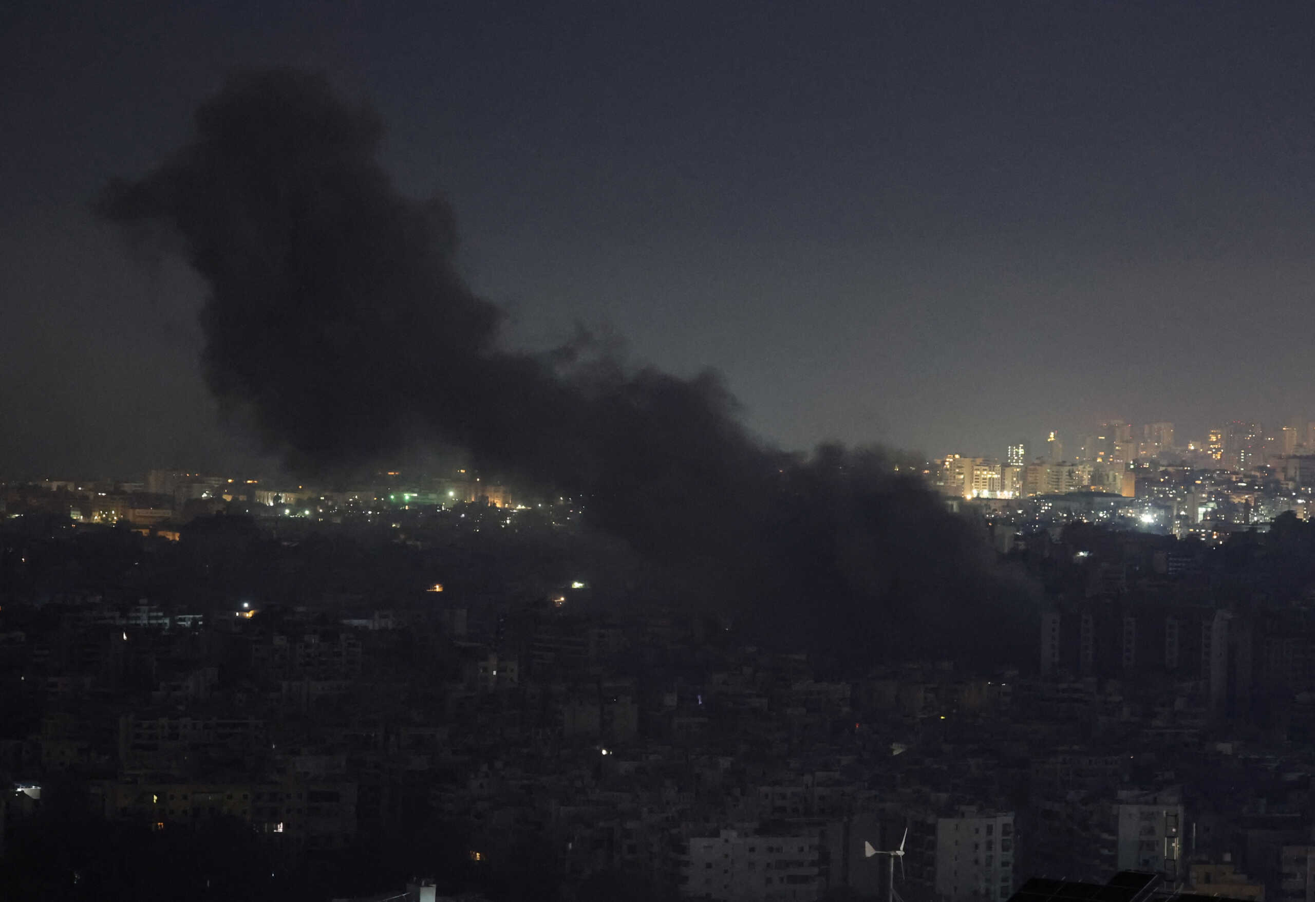 Smoke billows over Beirut's southern suburbs, after an Israeli strike, amid the ongoing hostilities between Hezbollah and Israeli forces, as seen from Baabda, Lebanon November 6, 2024. REUTERS