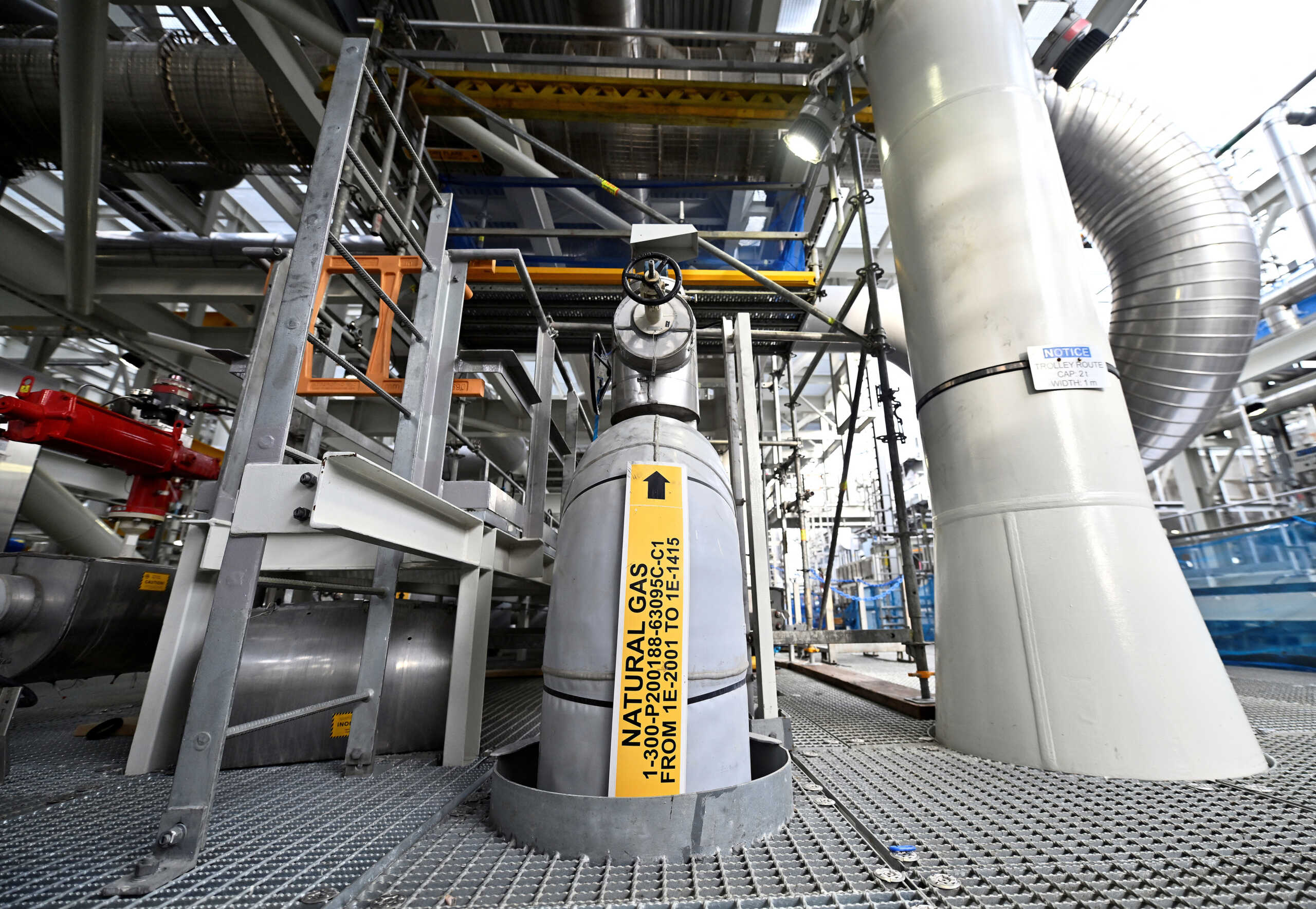 Natural gas moves through Train 1 at LNG Canada in Kitimat, British Columbia, Canada November 19, 2024.  REUTERS