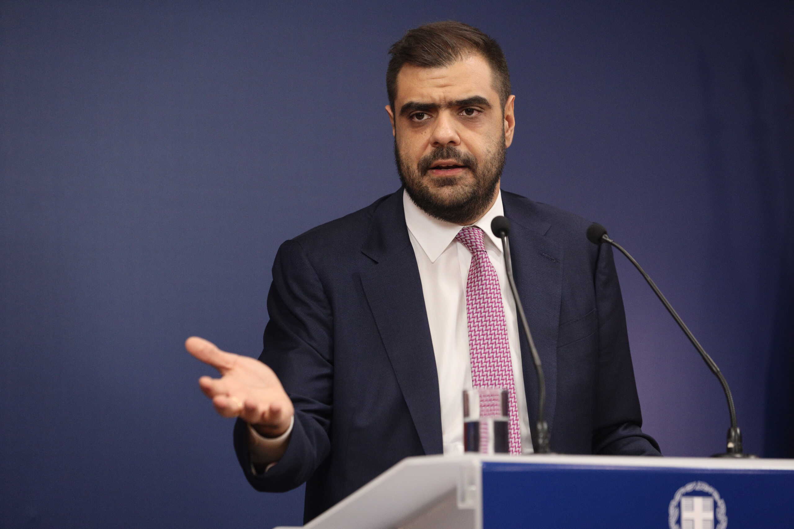 Ενημέρωση των πολιτικών συντακτών και των ανταποκριτών ξένου Τύπου από τον Κυβερνητικό Εκπρόσωπο Παύλο Μαρινάκη, Τρίτη 1 Οκτωβρίου 2024. 
(ΓΙΑΝΝΗΣ ΠΑΝΑΓΟΠΟΥΛΟΣ