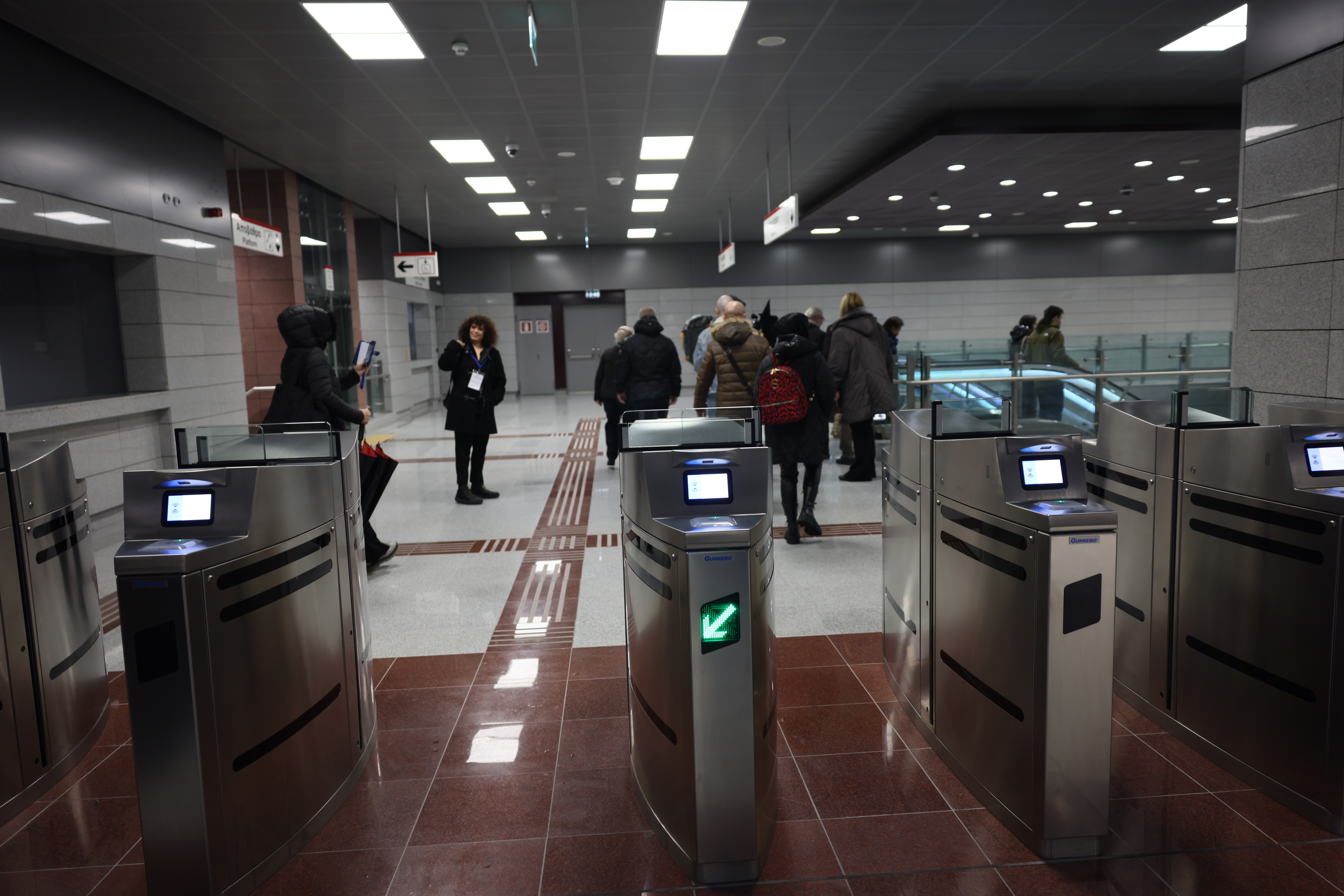 Στιγμιότυπα απο τη λειτουργία του μετρό της Θεσσαλονίκης. Σάββατο 30 Νοεμβρίου 2024 (ΒΑΣΙΛΗΣ ΒΕΡΒΕΡΙΔΗΣ