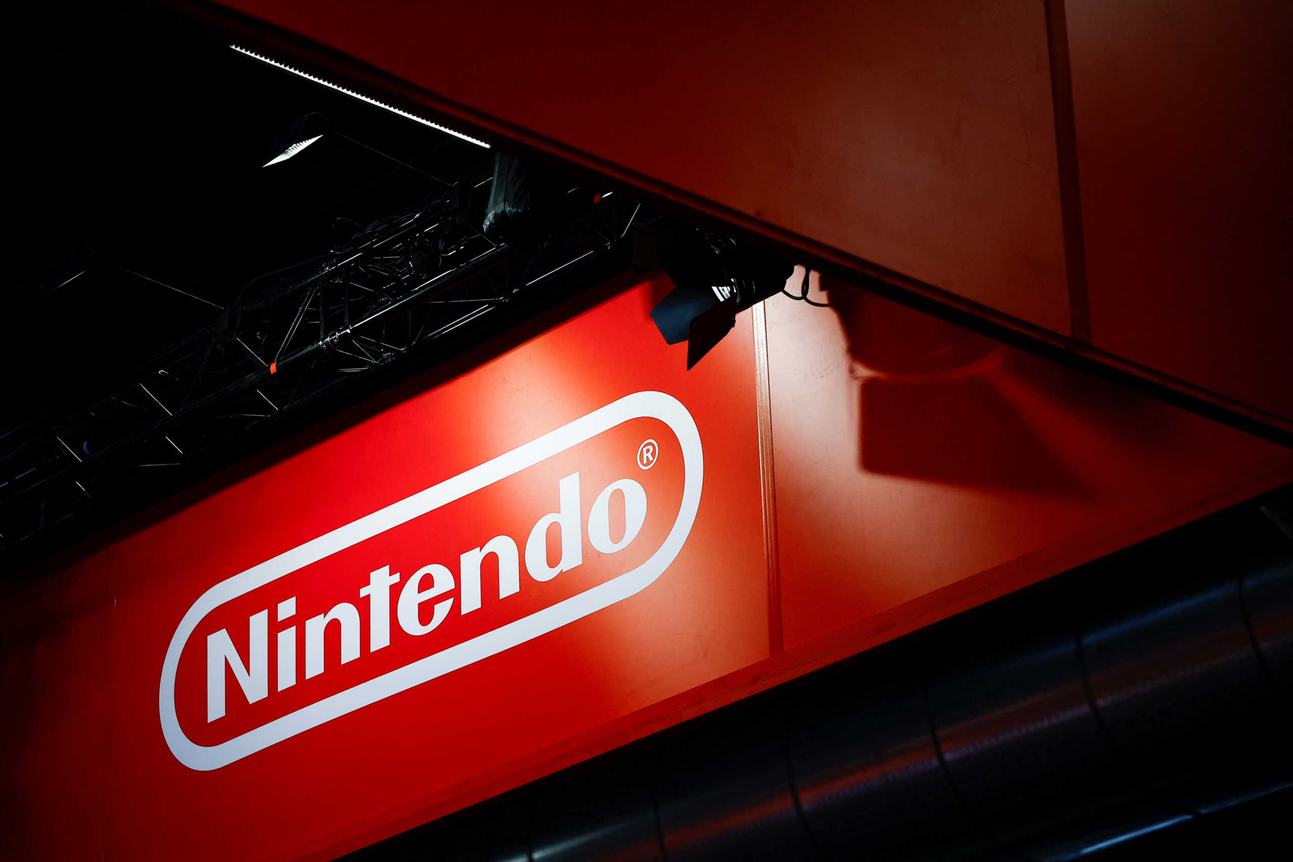 Nintendo logo is seen at the Paris Games Week (PGW), a trade fair for video games in Paris, France, October 27, 2024. REUTERS