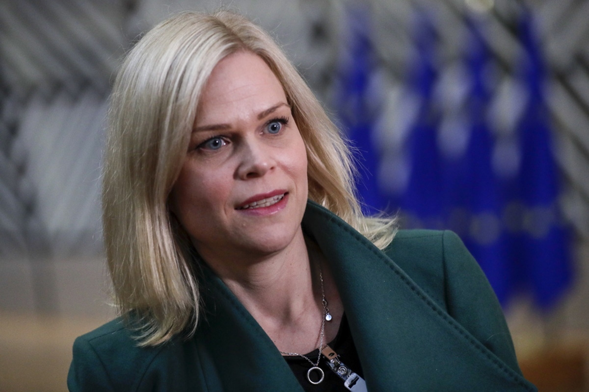 epa10354758 Swedish Minister for Gender Equality and Deputy Minister for Employment Paulina Brandberg during an Employment, Social Policy, Health and Consumer Affairs Council (EPSCO) at the European Council in Brussels, Belgium, 08 December 2022.  EPA