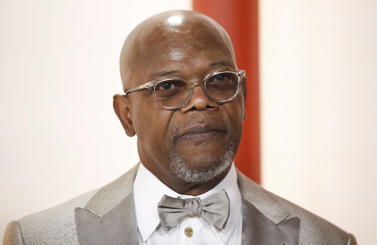 epa10518444 Actor Samuel Jackson arrives for the 95th annual Academy Awards ceremony at the Dolby Theatre in Hollywood, Los Angeles, California, USA, 12 March 2023. The Oscars are presented for outstanding individual or collective efforts in filmmaking in 24 categories.  EPA