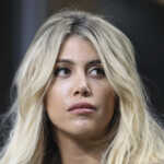 May 13, 2019 - Milan, United Kingdom - Wanda Nara, Mauro Icardi''s wife during the Serie A match at Giuseppe Meazza, Milan. Picture date: 13th May 2019. Picture credit should read: Jonathan Moscrop