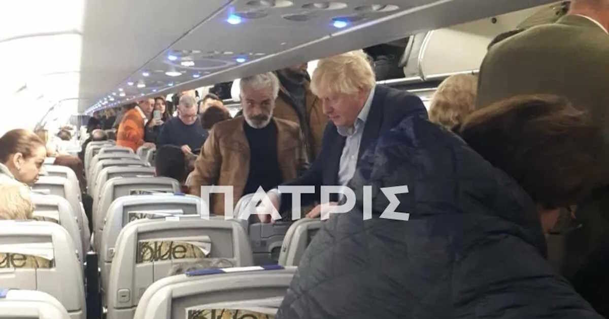 Boris Johnson is in Crete for a few days winter vacation