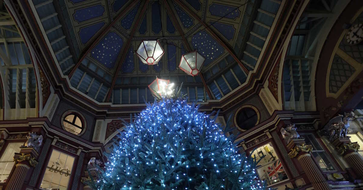 The 11-year-old Erietta Karamoundou who lit the Christmas tree in London