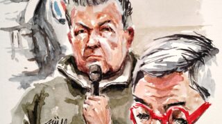 Σκίστο του Ντομινίκ πελικό μέσα από τη δίκη - ZZIIGG via REUTERS