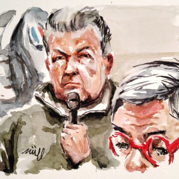 Σκίστο του Ντομινίκ πελικό μέσα από τη δίκη - ZZIIGG via REUTERS