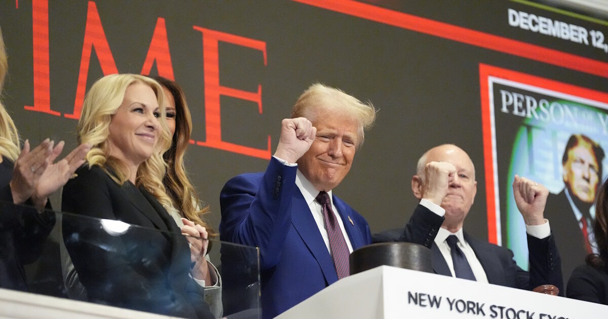 Donald Trump rang the opening bell for Wall Street