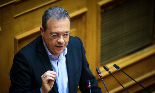 Πρώτη ημέρα εργασιών του συνεδρίου με θέμα "Μεταπολίτευση 1974 - 2024, 50 Χρόνια Ελληνική Εξωτερική Πολιτική", που οργάνωσε το Συμβούλιο Διεθνών Σχέσεων, το Οικονομικό Φόρουμ των Δελφών και η εφημερίδα ΤΟ ΒΗΜΑ, στην Αθήνα, Πέμπτη 12 Δεκεμβρίου 2024. 
(ΜΙΧΑΛΗΣ ΚΑΡΑΓΙΑΝΝΗΣ