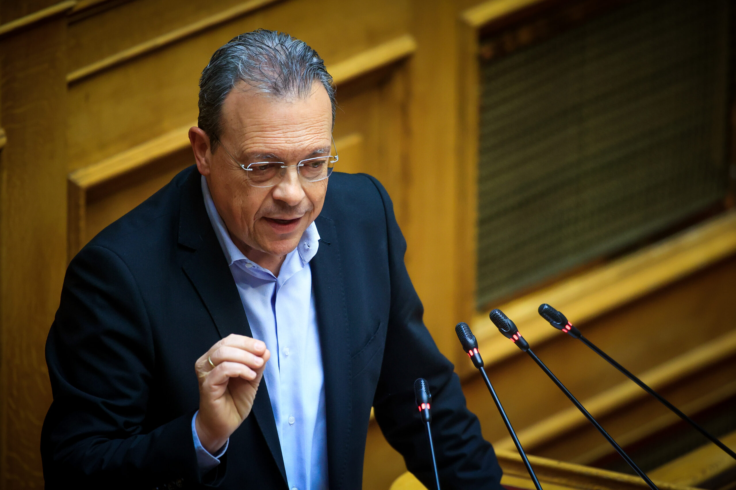 Πρώτη ημέρα εργασιών του συνεδρίου με θέμα "Μεταπολίτευση 1974 - 2024, 50 Χρόνια Ελληνική Εξωτερική Πολιτική", που οργάνωσε το Συμβούλιο Διεθνών Σχέσεων, το Οικονομικό Φόρουμ των Δελφών και η εφημερίδα ΤΟ ΒΗΜΑ, στην Αθήνα, Πέμπτη 12 Δεκεμβρίου 2024. 
(ΜΙΧΑΛΗΣ ΚΑΡΑΓΙΑΝΝΗΣ