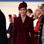 Britain's Catherine, Princess of Wales, greets dignitaries as she arrives ahead of a Ceremonial Welcome for the Emir of Qatar at the Horse Guards Parade in London on December 3, 2024, on the first day of their two-day State Visit to Britain. The Emir of Qatar and his wife are in the UK for a two-day state visit, hosted by Britain's King.     HENRY NICHOLLS