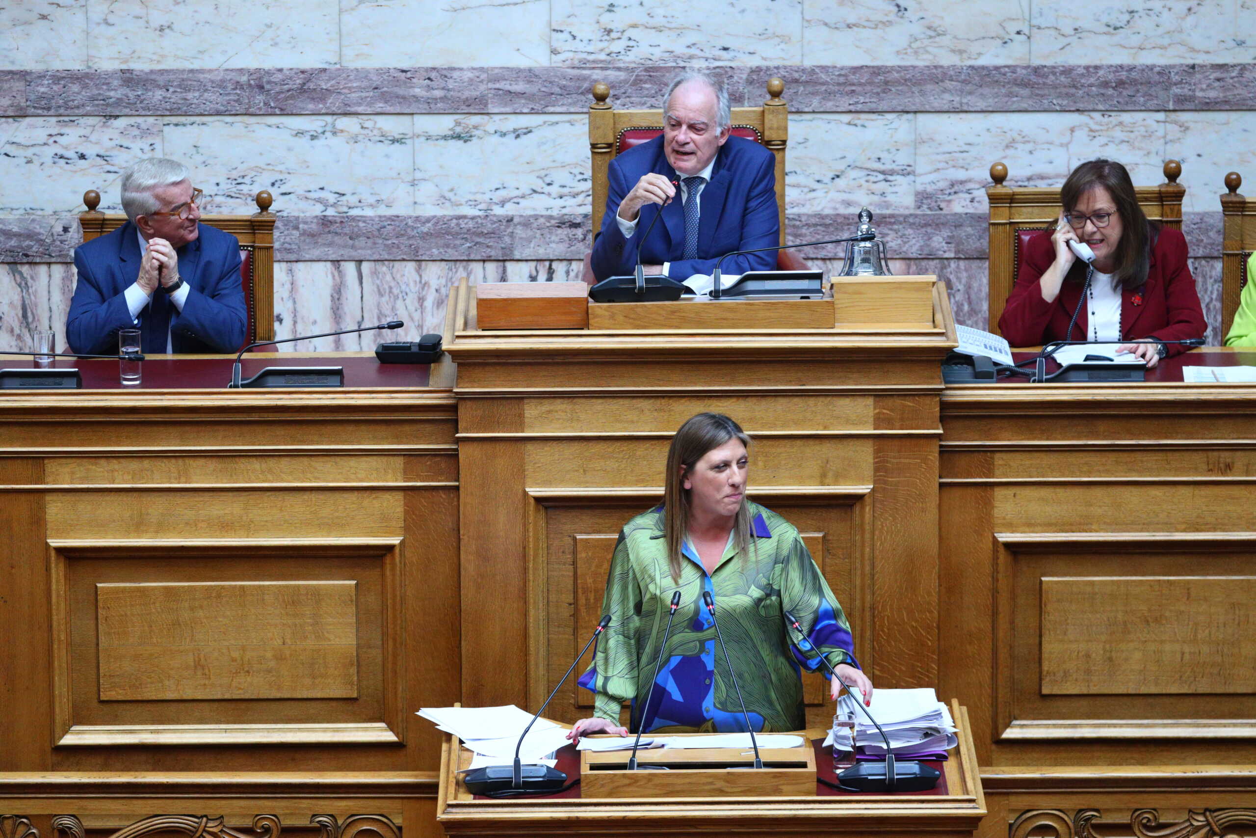 Συζήτηση στην Ολομέλεια της Βουλής κατόπιν αιτήματος του Πρωθυπουργού Κυριάκου Μητσοτάκη, με αντικείμενο την ενημέρωση του Σώματος για τον απολογισμό της φετινής αντιπυρικής περιόδου και τις πρωτοβουλίες της Κυβέρνησης αναφορικά με τη στήριξη των πληγέντων, την αποκατάσταση των υποδομών και την περαιτέρω ενίσχυση της Πολιτικής Προστασίας, Τετάρτη 23 Οκτωβρίου 2024. 
(ΓΙΑΝΝΗΣ ΠΑΝΑΓΟΠΟΥΛΟΣ
