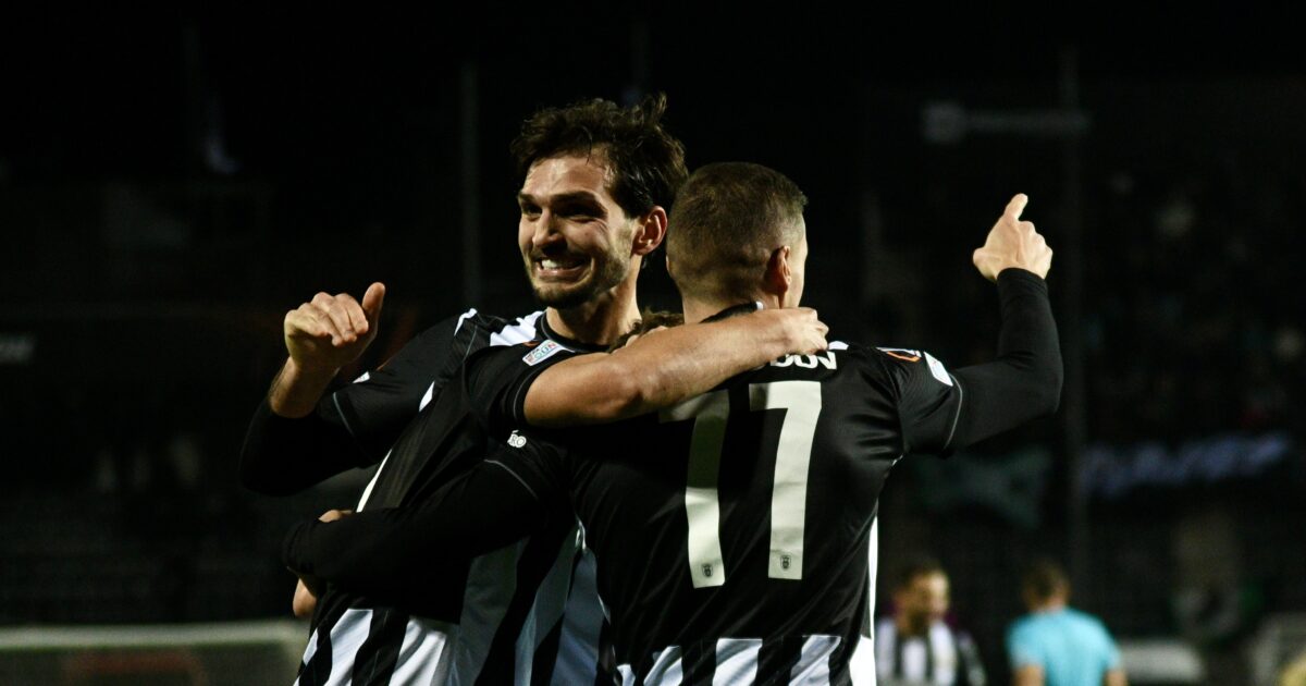The standings of Olympiakos and PAOK in the Europa League
