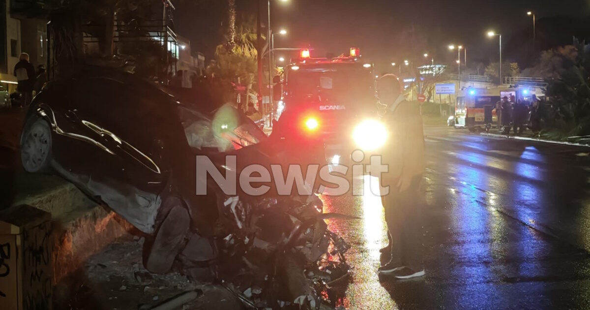 Alimos: Road accident on Vouliagmenis Avenue with two injured – Traffic chaos at the scene