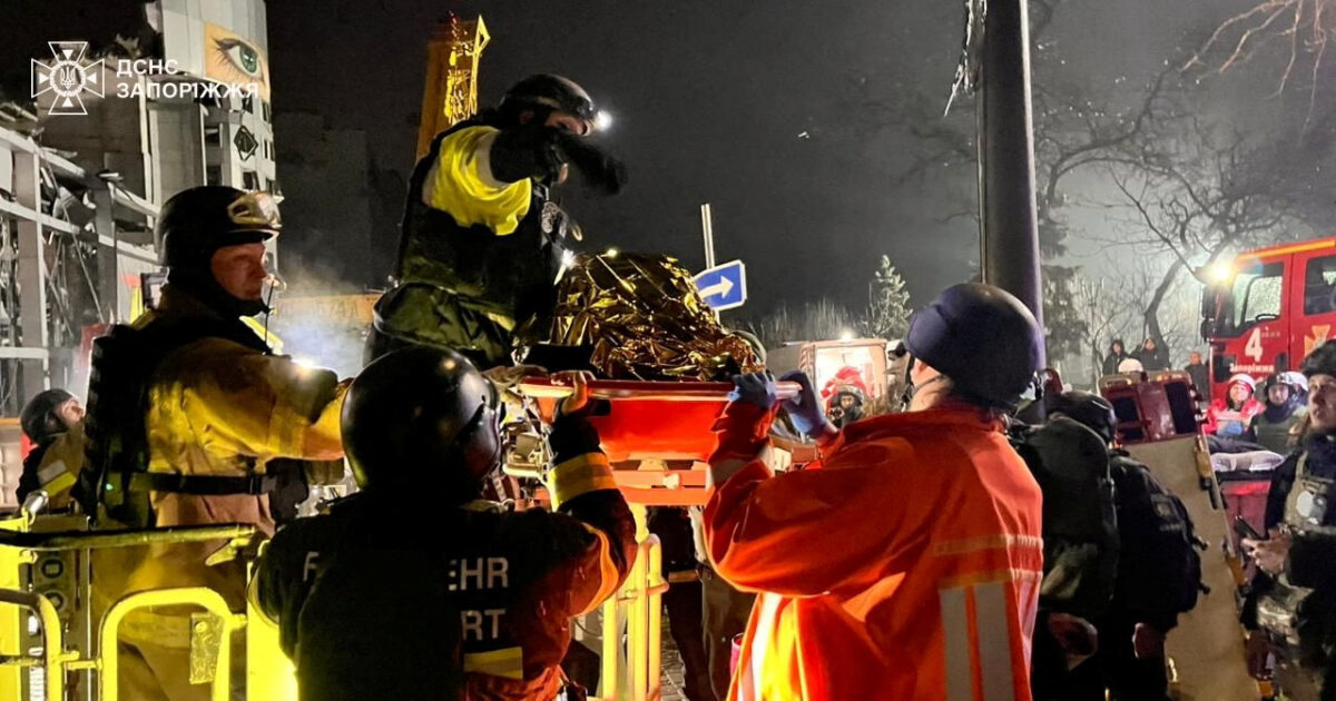 Ukraine: The death toll from a Russian attack on a clinic in Zaporizhia has reached six