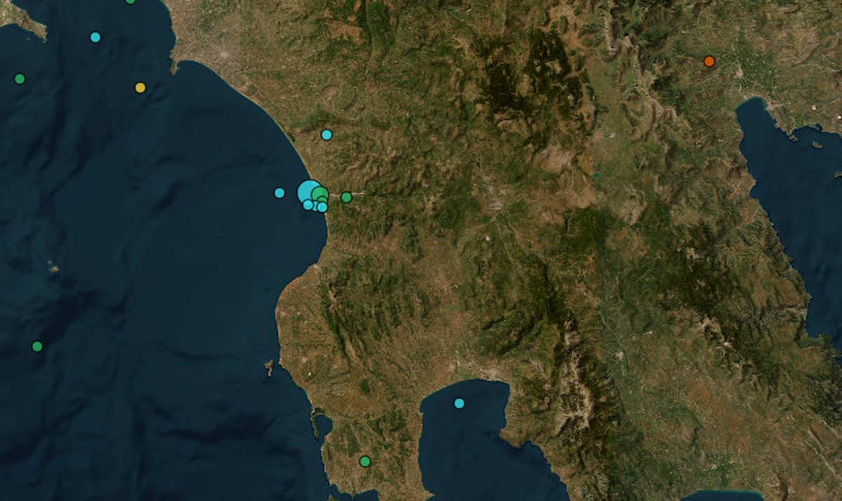 Σεισμός στην Ηλεία: 4,6 Ρίχτερ κοντά στη Ζαχάρω