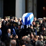 Κηδεία του πρώην Πρωθυπουργού και προέδρου του ΠΑΣΟΚ Κώστα Σημίτη στην Μητρόπολη Αθηνών, Πέμπτη 9 Ιανουαρίου 2024. Ο Κώστας Σημίτης απεβίωσε σε ηλικία 88 ετών, τις πρώτες πρωινές ώρες της Κυριακής 05
(ΜΙΧΑΛΗΣ ΚΑΡΑΓΙΑΝΝΗΣ
