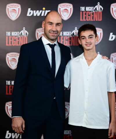 Ο Βασίλης Σπανούλης με τον γιο του, Θανάση