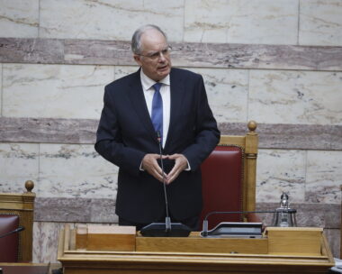 Ψηφοφορία για την εκλογή Προέδρου, Αντιπροέδρων, Γραμματέων και Κοσμητόρων της νέας Βουλής, Δευτέρα 29 Μαΐου 2023. 
(ΓΙΩΡΓΟΣ ΚΟΝΤΑΡΙΝΗΣ
