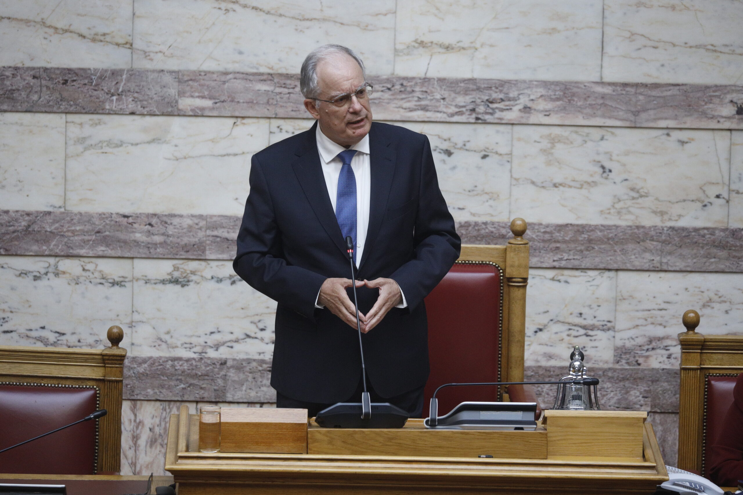 Ψηφοφορία για την εκλογή Προέδρου, Αντιπροέδρων, Γραμματέων και Κοσμητόρων της νέας Βουλής, Δευτέρα 29 Μαΐου 2023. 
(ΓΙΩΡΓΟΣ ΚΟΝΤΑΡΙΝΗΣ