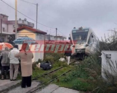 Πάτρα: Τρένο συγκρούστηκε με αυτοκίνητο – Με ελαφρά τραύματα ο οδηγός