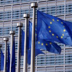 Σημαίες της ΕΕ στην έδρα της στις Βρυξέλλες