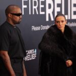 Ο ράπερ Kanye West με τη σύζυγό του, Bianca Censori