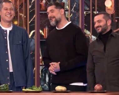 Οι τρεις σεφ κριτές του MasterChef, Σωτήρης Κοντιζάς, Πάνος Ιωαννίδης, Λεωνίδας Κουτσόπουλος