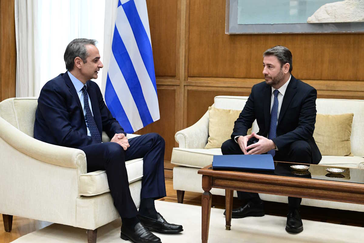 Κυριάκος Μητσοτάκης και Νίκος Ανδρουλάκης - (EUROKINISSI