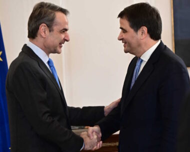 Ο Κυριάκος Μητσοτάκης με τον Ραφαέλε Φίτο - (EUROKINISSI