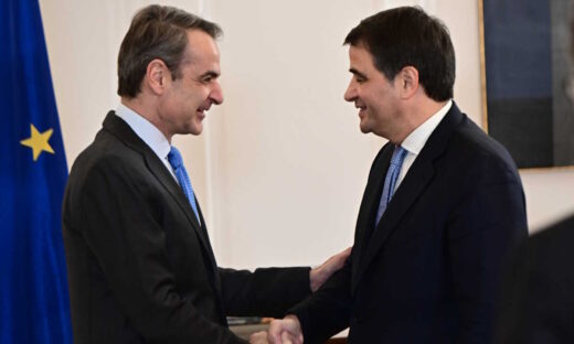 Ο Κυριάκος Μητσοτάκης με τον Ραφαέλε Φίτο - (EUROKINISSI