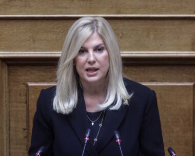 Η Ράνια Θρασκιά στο βήμα της Ολομέλειας της Βουλής - (EUROKINISSI