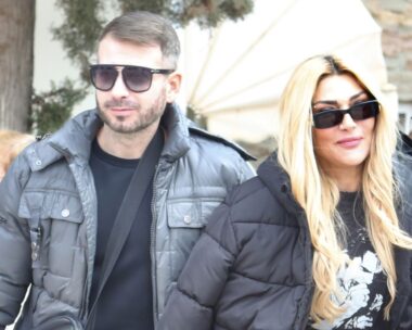 H Αγγελική Ηλιάδη με τον αδελφό της, Κωνσταντίνο Ηλιάδη