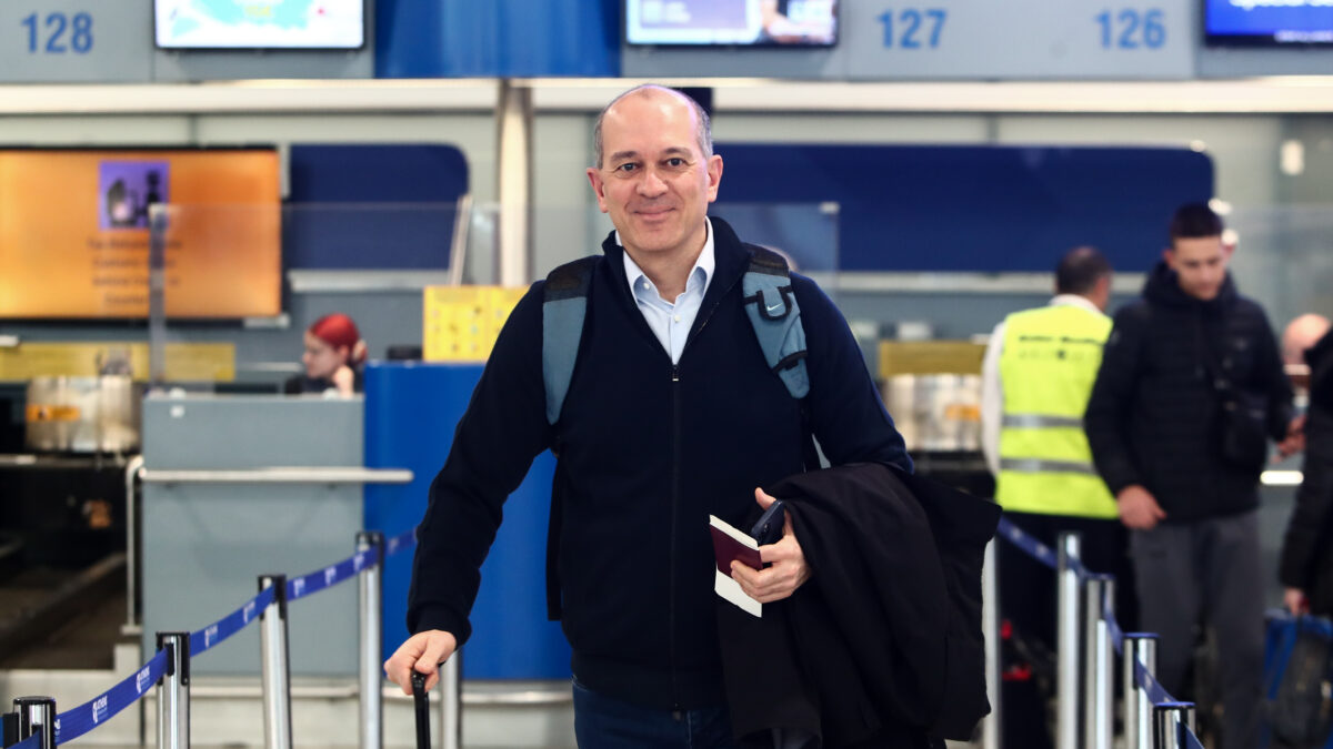 Ο Γιώργος Αγγελόπουλος σε αποστολή του Ολυμπιακού