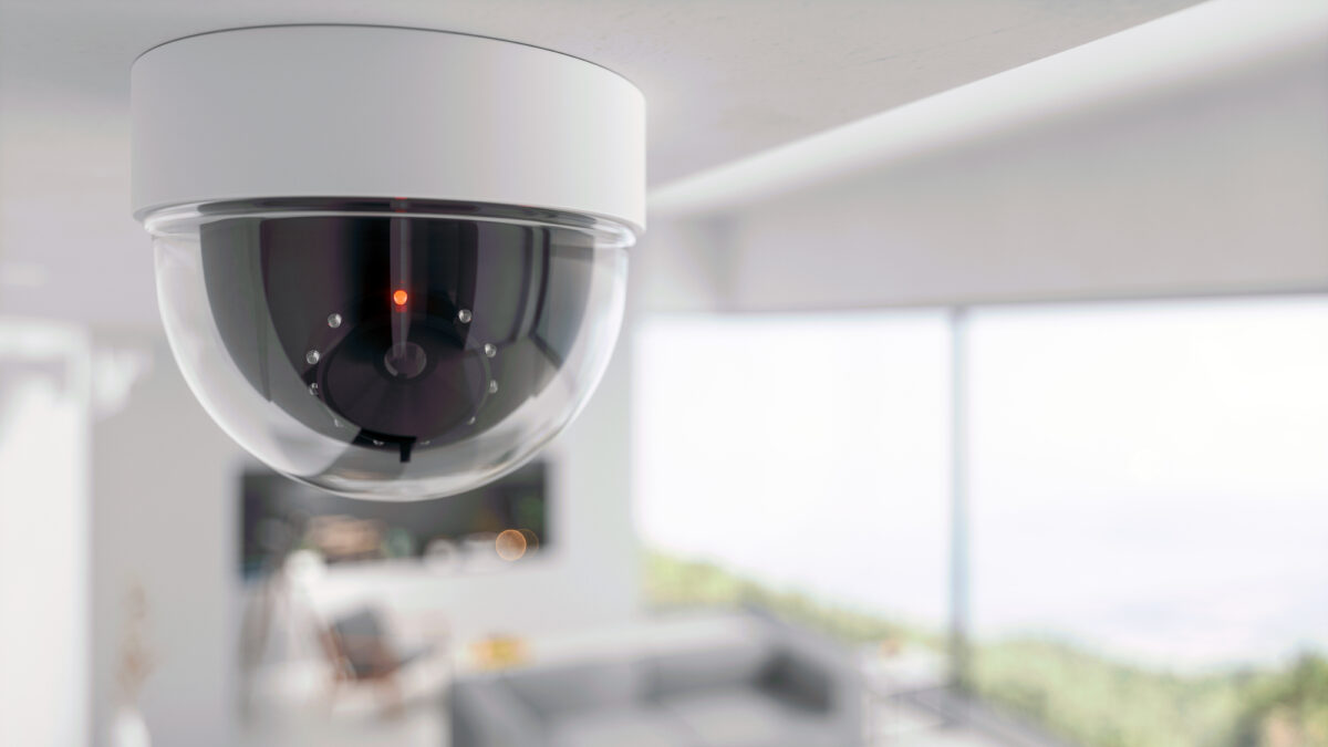 Security Camera in living room