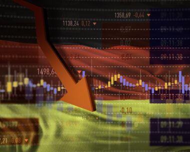 The flag of Germany on Stock Market Data