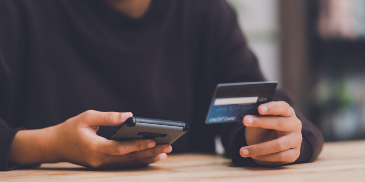 Consumers use credit cards to conduct financial transactions