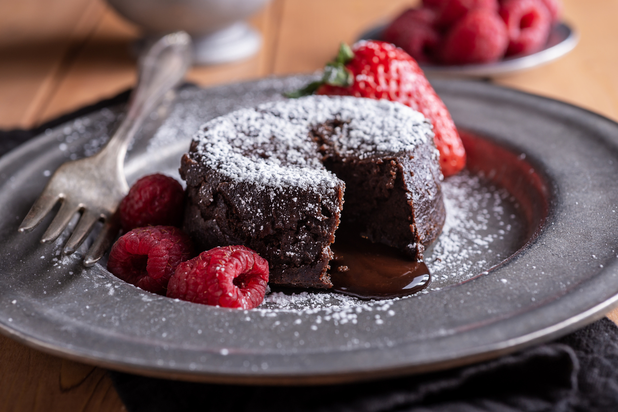 Lava Cake με καρδιά ρευστής σοκολάτας