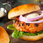 Homemade Salmon Burger with Tartar Sauce