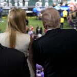 Ιβάνκα Τραμπ και Ντόναλντ Τραμπ στο Super Bowl - AP Photo