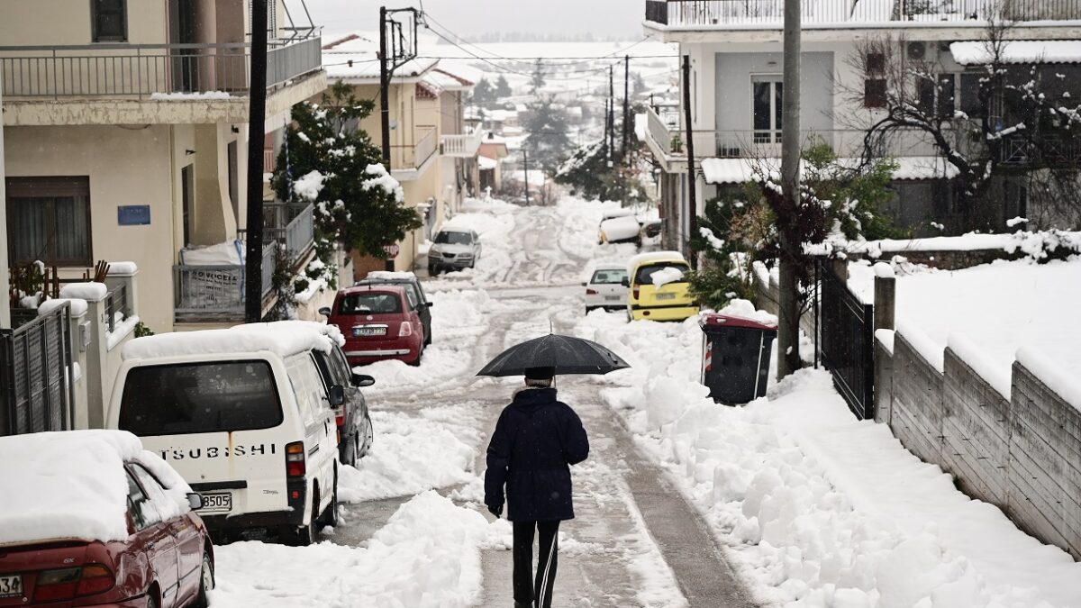 Χιονόπτωση στην Αττική