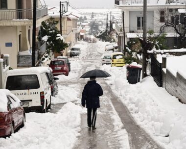 Χιονόπτωση στην Αττική