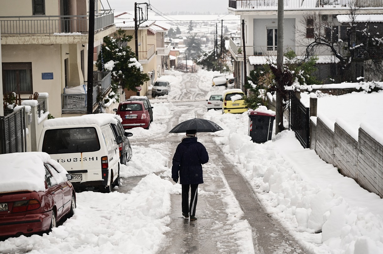 Χιονόπτωση στην Αττική