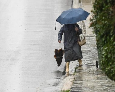 Έντονη βροχόπτωση στον Διόνυσο