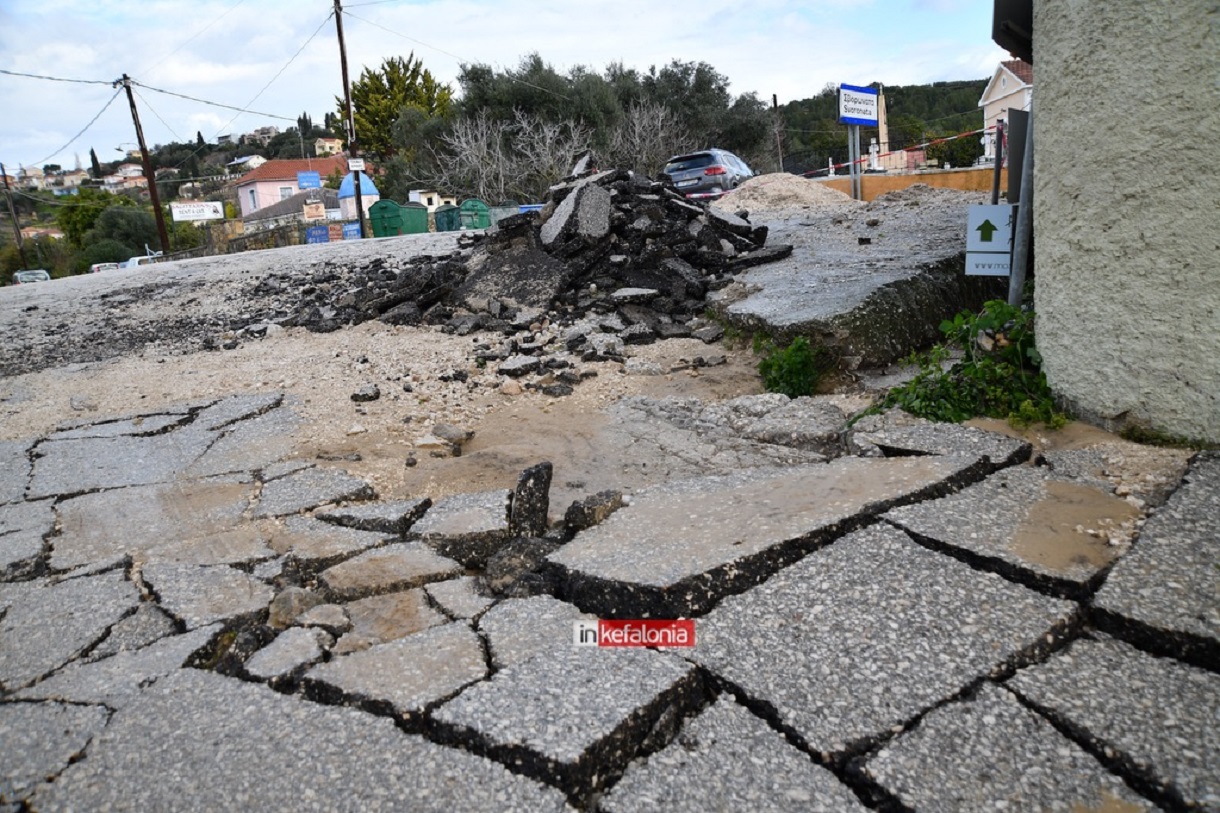 Κεφαλονιά: Εικόνες καταστροφής λόγω της κακοκαιρίας – «Έχουμε φαινόμενα Ιανού» λέει ο δήμαρχος Αργοστολίου