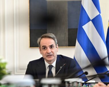 Ο Κυριάκος Μητσοτάκης στη συνεδρίαση του υπουργικού συμβουλίου