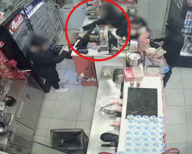 Στιγμιότυπο από τη ληστεία στη Θεσσαλονίκη