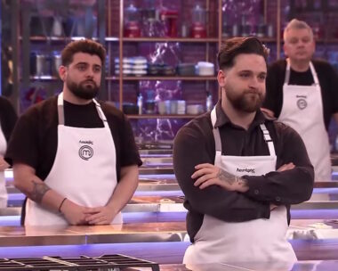 Οι παίκτες του Masterchef Μαρία, Λουκάς, Λευτέρης και Βασίλης